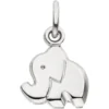 Kinder Anhänger Elefant aus 925 Silber rhodiniert 11x9mm Kinderschmuck