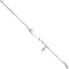 Kinder Armband Gravurplatte Schildband mit Kreuz Kreuzchen, 925 Silber, 12-14cm