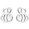 Kinder Ohrstecker Biene Bienen aus 925 Silber Ohrringe Ohrschmuck rhodiniert