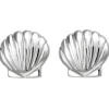 Kinder Ohrstecker Muschel aus 925 Silber Ohrringe Ohrschmuck rhodiniert