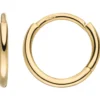 Kleine Creolen Ø11,7mm aus 750 Gold Gelbgold rund Ohrringe Ohrschmuck