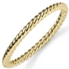 Kordel Armreif Armband Armschmuck aus 585 Gold Gelbgold 6mm breit, glänzend