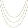 Kugelkette 3-reihig Halskette Collier aus 585 Gold Gelbgold diamantiert 45cm