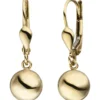 Kugel-Ohrhänger aus 333 Gold Gelbgold glänzend 24,3x7,9mm Ohrringe Ohrschmuck