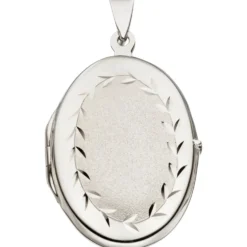 Medaillon Amulett Anhänger 21,4x31,8mm zum Öffnen 925 Silber oval