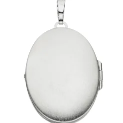 Medaillon Anhänger 27,8x39,8mm zum Öffnen 925 Silber Sterlingsilber oval Unisex