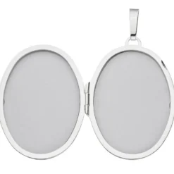 Medaillon Anhänger 27,8x39,8mm zum Öffnen 925 Silber Sterlingsilber oval Unisex