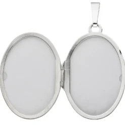 Medaillon Anhänger zum Öffnen 925 Silber asiatische Muster schwarz