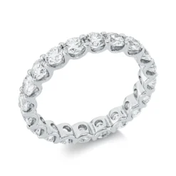 Memoire Ring aus 750 Gold Weißgold 20 Brillanten 2,36ct TW-VSI/SI B:3mm