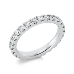 Memoire Ring aus 950 Platin 24 Brillanten 1,43ct TW-SI B:3mm
