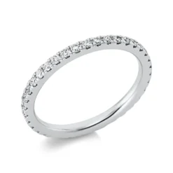 Memoire Ring aus 950 Platin 35 Brillanten 0,56ct TW-SI B:2mm