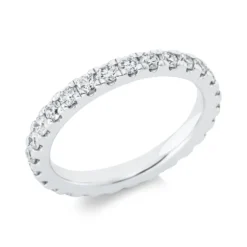 Memoire Ring aus 950 Platin 26 Brillanten 1,21ct TW-SI B:2,7mm