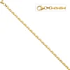 3mm Ankerarmband Armband Armschmuck aus 585 Gold Gelbgold diamantiert 21cm