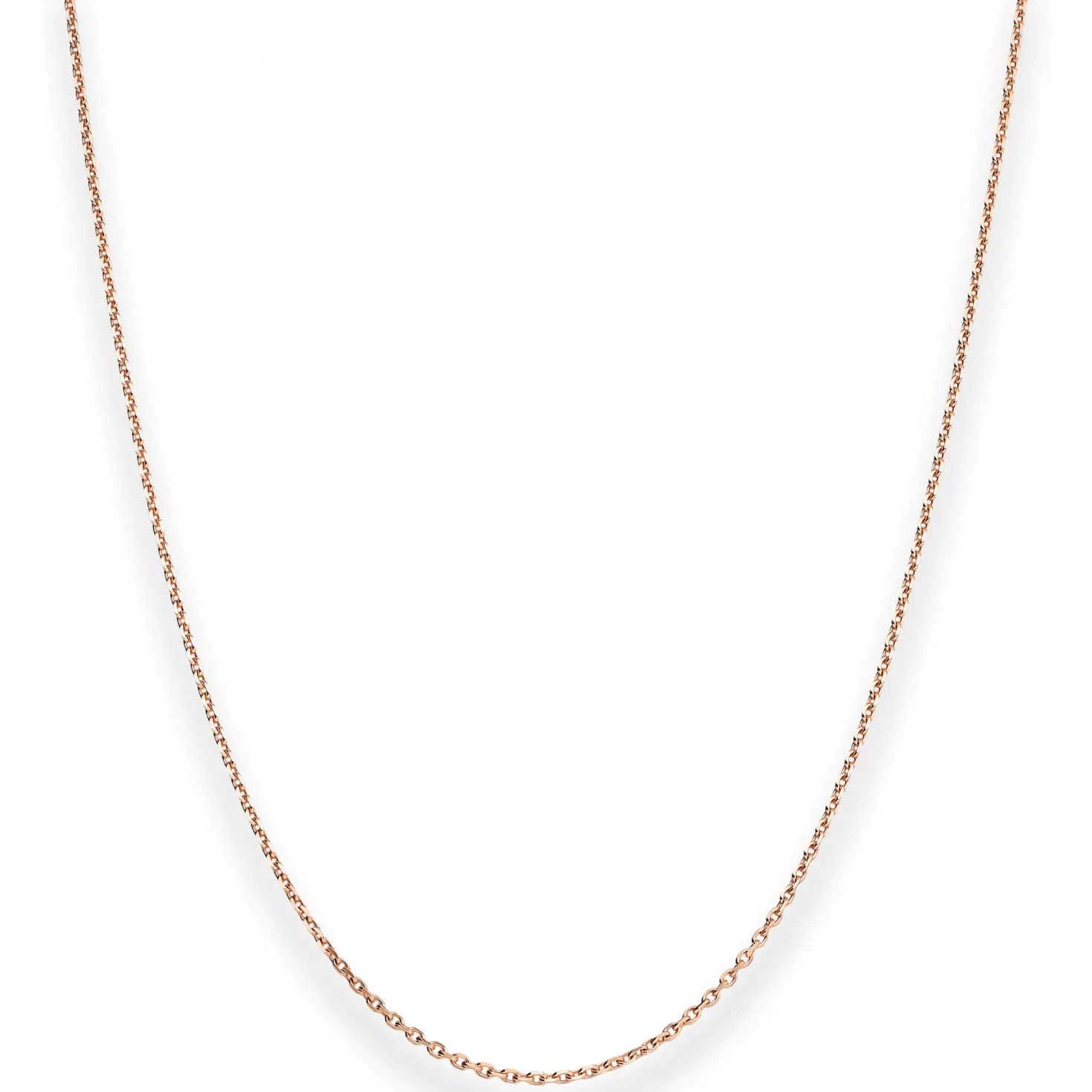 1,3mm Ankerkette diamantiert Collier Halskette aus 585 Gold Rotgold 45cm