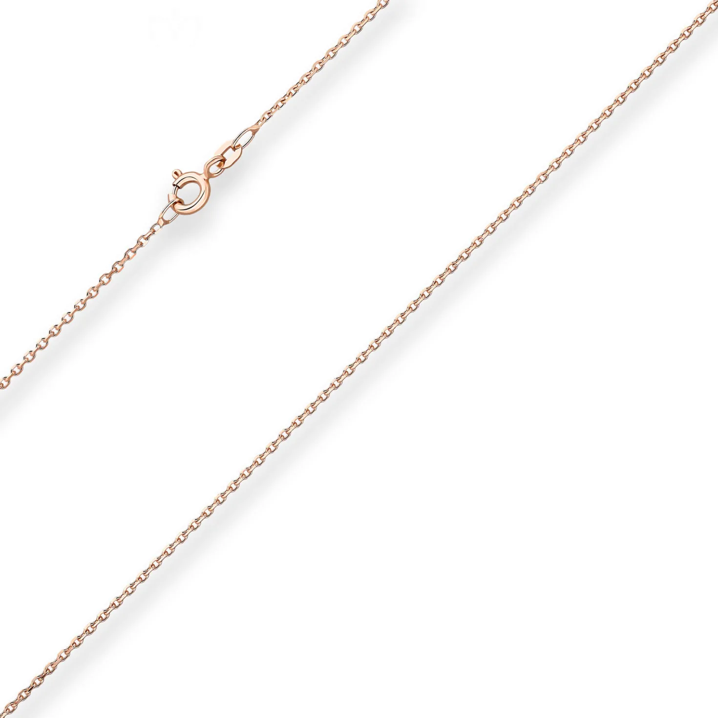 1,3mm Ankerkette diamantiert Collier Halskette aus 585 Gold Rotgold 42cm