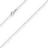 1mm Ankerkette diamantiert Collier Halskette aus 333 Gold Weißgold 36cm