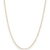 1,3mm Ankerkette diamantiert Collier aus 585 Gold Gelbgold 38cm mit Zwischenöse