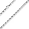 4,5mm Ankerkette diamantiert Collier Halskette aus 925 Silber rhodiniert 45cm