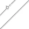 1,9mm Ankerkette diamantiert Collier Halskette aus 925 Silber rhodiniert 70cm