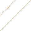 1,2mm Ankerkette diamantiert Collier Halskette aus 375 Gold Gelbgold 38cm