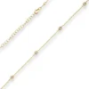 1,2mm Ankerkette diamantiert Collier mit Zirkonia Halskette 375 Gold Gelbgold 38cm