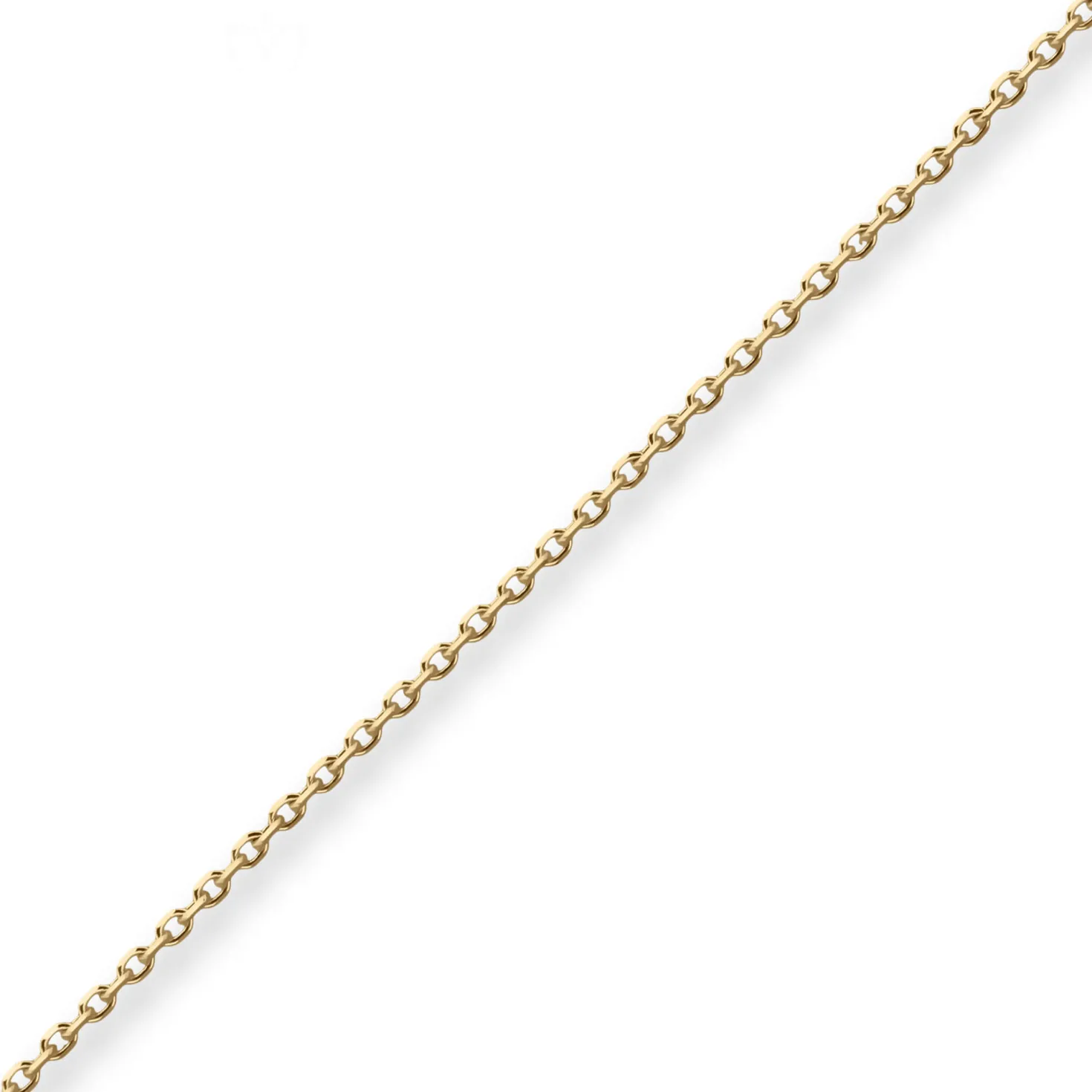 1,3mm Ankerkette diamantiert Kette Collier Halskette aus 750 Gold Gelbgold 42cm