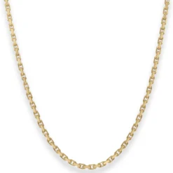 2,5mm Ankerkette diamantiert Kette Collier Halskette aus 333 Gold Gelbgold 55cm