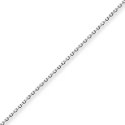1,3mm Ankerkette diamantiert Kette Collier Halskette aus 750 Gold Weißgold 42cm