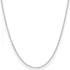 1mm Ankerkette diamantiert Kette Collier Halskette aus 585 Gold Weißgold 38cm