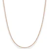 1,7mm Ankerkette diamantiert Kette Collier Halskette aus 585 Gold Rotgold 40cm