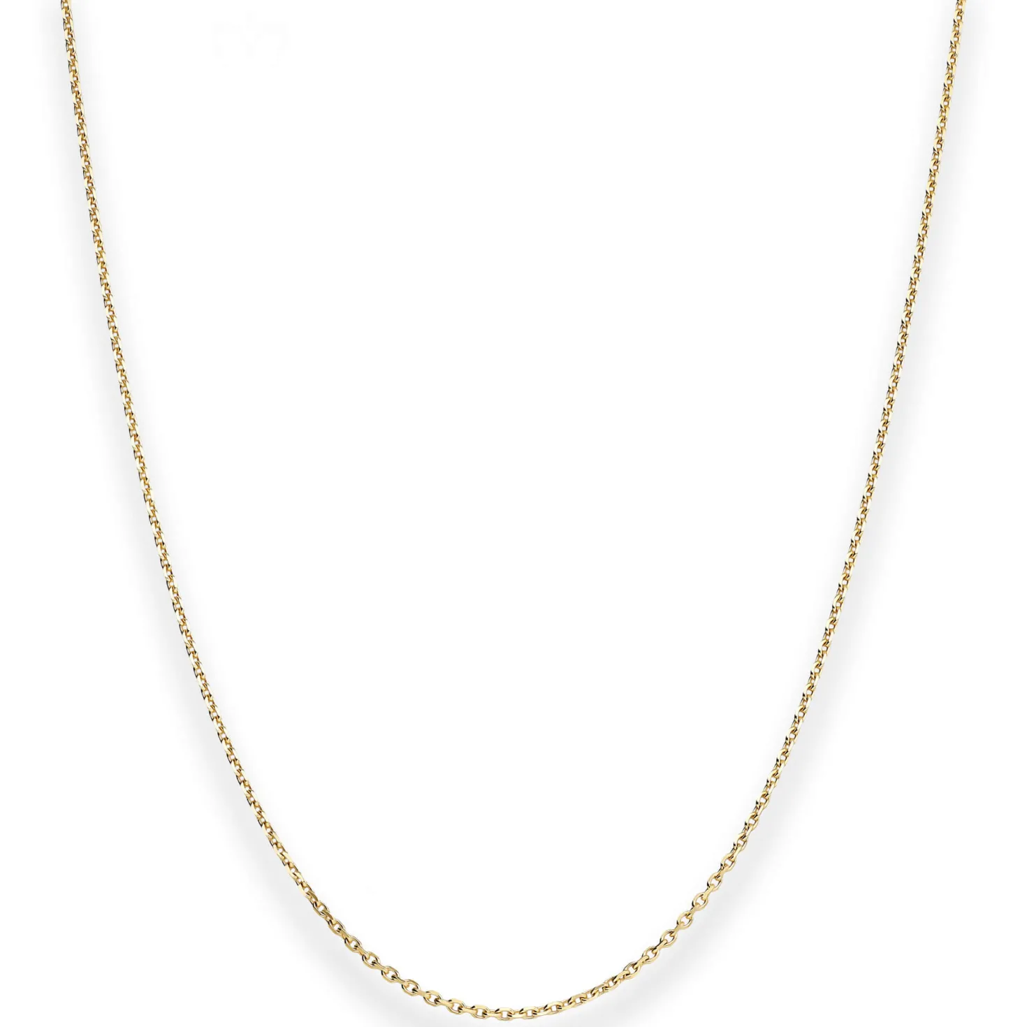 1,3mm Ankerkette diamantiert Kette Collier Halskette aus 585 Gold Gelbgold 42cm
