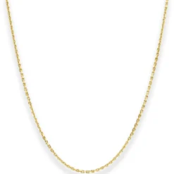 1,3mm Ankerkette diamantiert Kette Collier Halskette aus 333 Gold Gelbgold 50cm