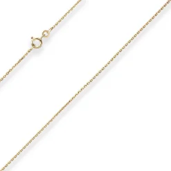 1,3mm Ankerkette diamantiert Kette Collier Halskette aus 333 Gold Gelbgold 42cm
