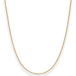 1,7mm Ankerkette diamantiert Kette Collier Halskette aus 333 Gold Gelbgold 40cm