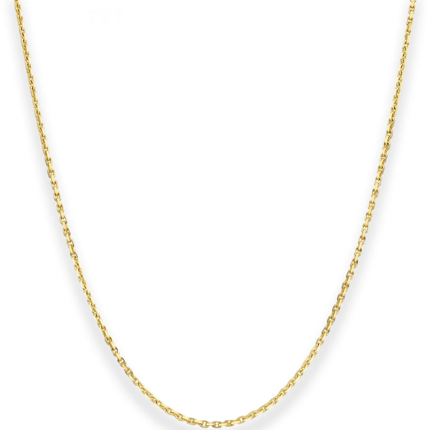 1,3mm Ankerkette diamantiert Kette Collier Halskette aus 333 Gold Gelbgold 38cm