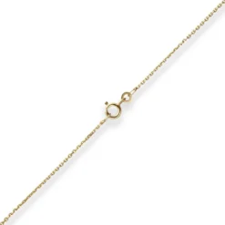 1,3mm Ankerkette diamantiert Kette Collier Halskette aus 333 Gold Gelbgold 45cm