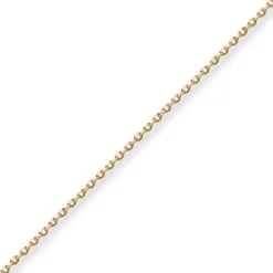 1,3mm Ankerkette diamantiert Kette Collier Halskette aus 333 Gold Gelbgold 40cm