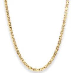 4mm Ankerkette diamantiert Kette Collier Halskette aus 333 Gold Gelbgold 55cm