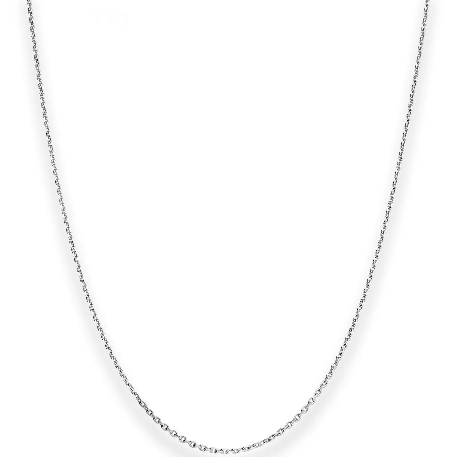 1,3mm Ankerkette diamantiert Kette Collier Halskette aus 333 Gold Weißgold 42cm