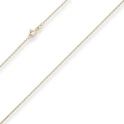 1,3mm Ankerkette diamantiert Kette Collier Halskette aus 333 Gold Gelbgold 36cm