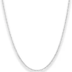 2mm Ankerkette diamantiert Silberkette Collier Halskette aus 925 Silber 90cm
