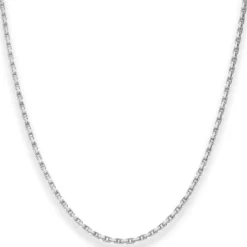 1,7mm Ankerkette diamantiert Silberkette Collier Halskette aus 925 Silber 45cm