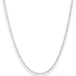 1,6mm Ankerkette diamantiert Silberkette Collier Halskette aus 925 Silber 50cm