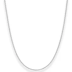1,7mm Ankerkette diamantiert Silberkette Collier Halskette aus 925 Silber 45cm