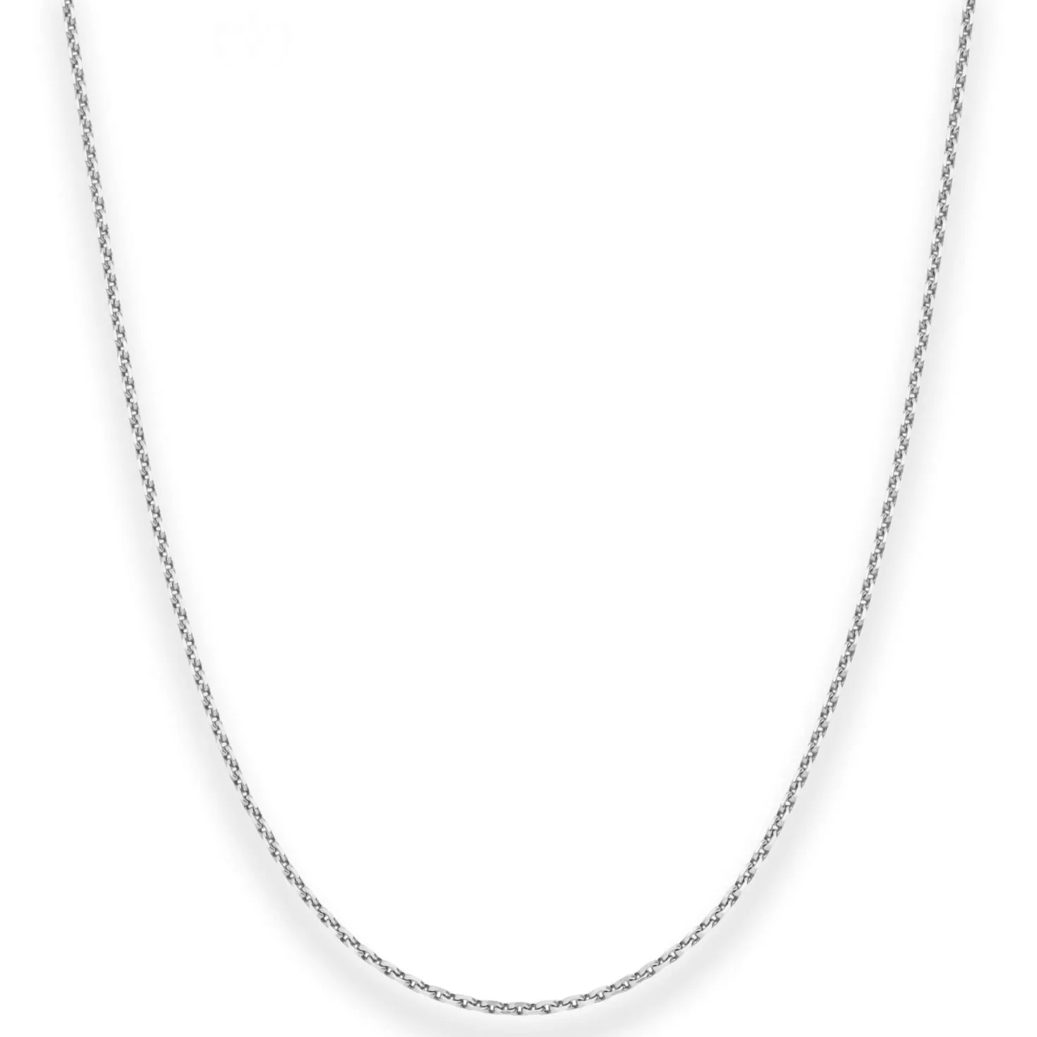 1,7mm Ankerkette diamantiert Silberkette Collier Halskette aus 925 Silber 45cm