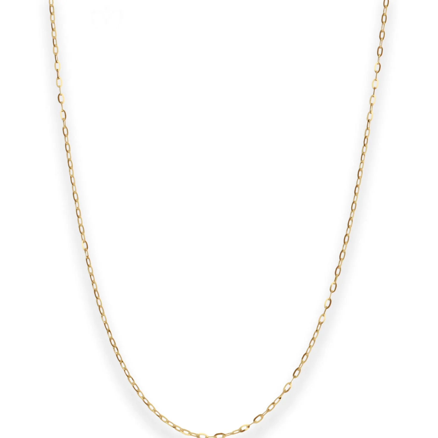 1,1mm Ankerkette flach Collier Halskette aus 375 Gold Gelbgold 40cm