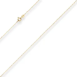 1,1mm Ankerkette flach Collier Halskette aus 585 Gold Gelbgold 40cm