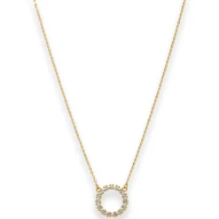 1,2mm Ankerkette flach Collier Ring 585 Gold gelb/weiß 46cm mit Zwischenöse