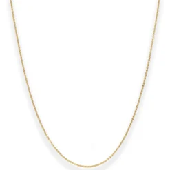 1,2mm Ankerkette flach Goldkette Collier Halskette aus 333 Gold Gelbgold 45cm
