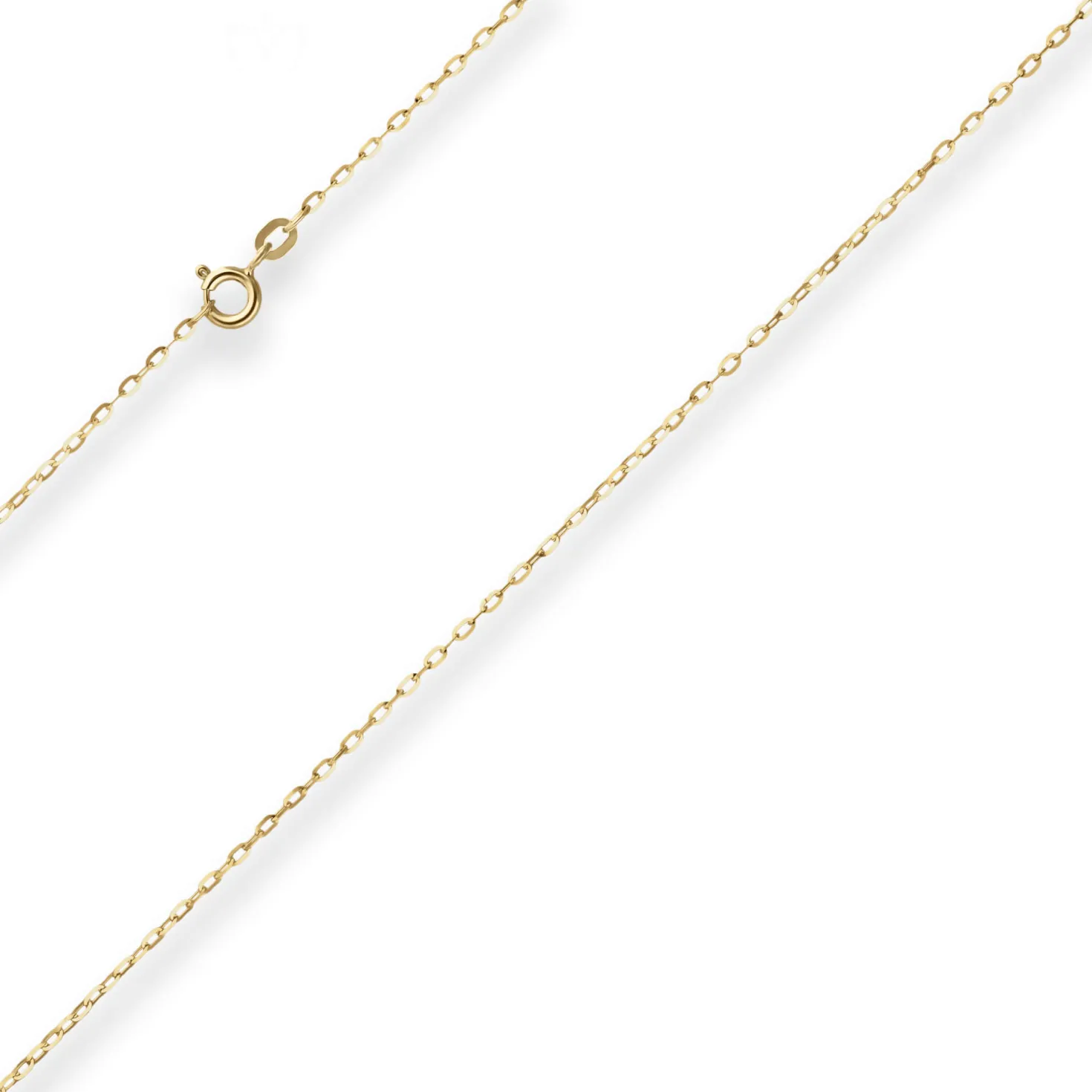 1,3mm Ankerkette flach Goldkette Collier Halskette aus 333 Gold Gelbgold 42cm